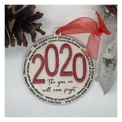 2020 Keepsake Christmas Ornament | "The Year We Will Never Forget"